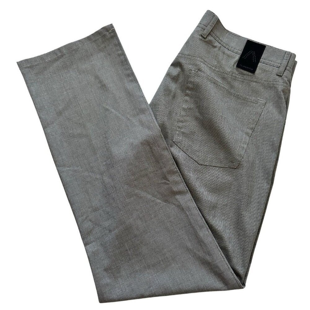 Alberto Ceramica Pants Mens 32x34 Gray‎ Straight Leg Modern Fit Performance